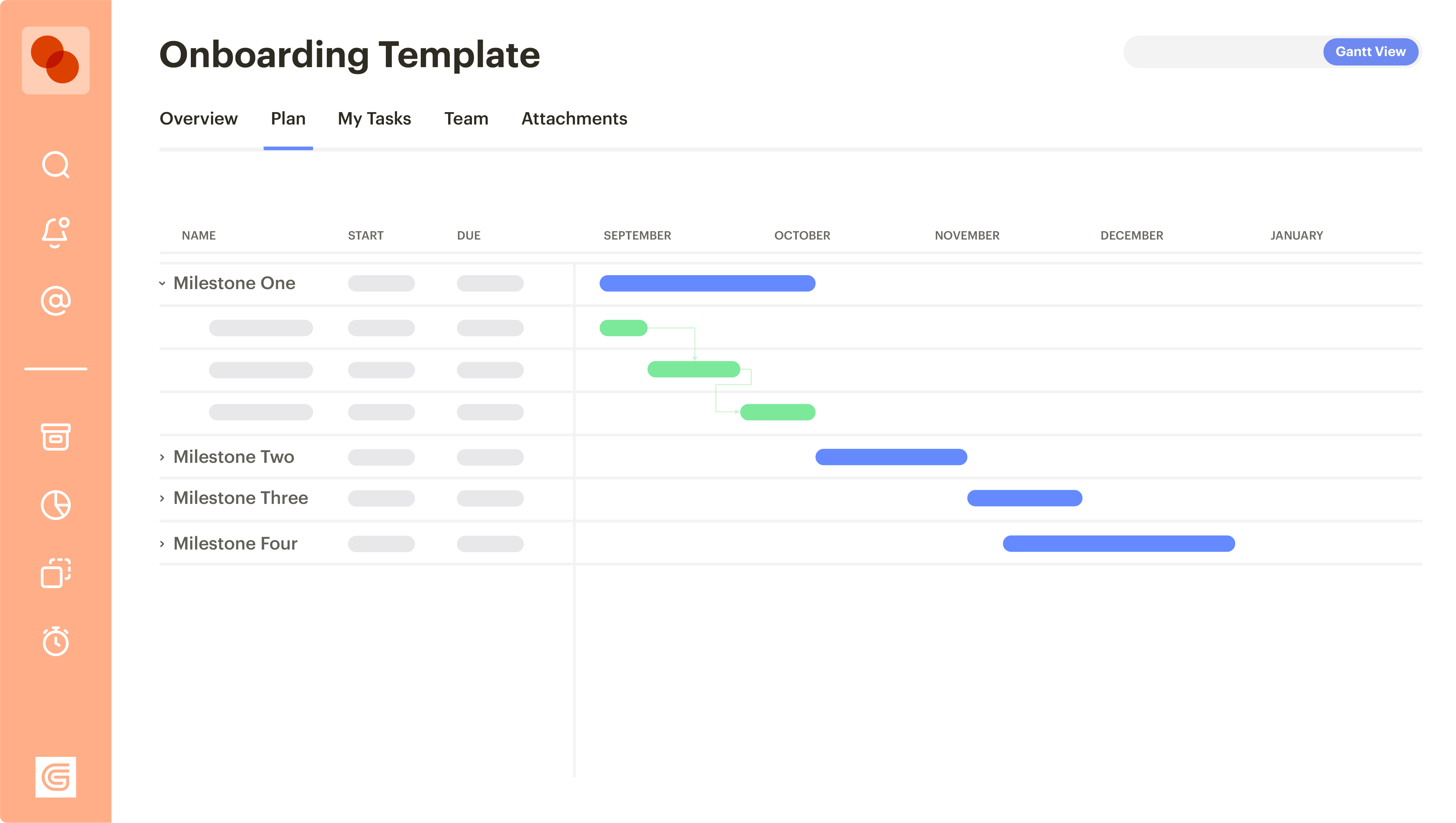 Gantt View - Motion Marketing